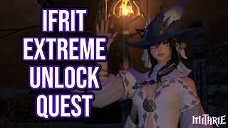 FFXIV 21 0168 Ifrit Extreme Unlock Quest [upl. by Nwahsiek]