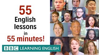 BOX SET 55 English lessons in 55 minutes Grammar amp Vocabulary Megaclass [upl. by Eibot]