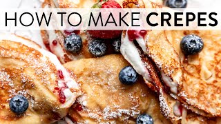 How to Make Crepes  Sallys Baking Recipes [upl. by Marys]