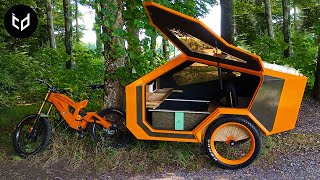 9 Cozy BIKE CAMPERs  Micro Mobile Homes For Camping [upl. by Anitan]