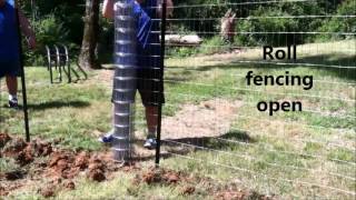 How to Build Welded Wire or Mesh Fence [upl. by Vani300]