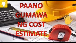 Paano gumawa ng Electrical works cost estimate at quotation [upl. by Boor]