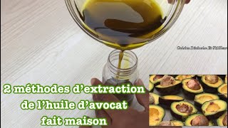 Huile d’avocat fait maison  Homemade avocado oil [upl. by Patti886]