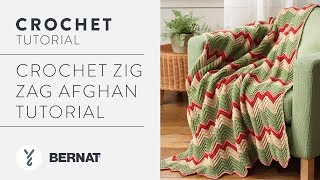 Crochet Zig Zag Afghan Tutorial [upl. by Trimmer]