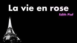 La Vie En Rose  Edith Piaf Acoustic Karaoke [upl. by Arahas882]