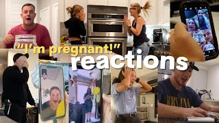 Telling my husband amp family Im PREGNANT reactions [upl. by Cloe734]