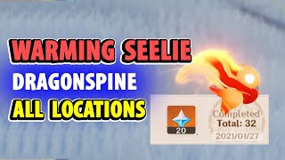 Warming Seelie Locations  Dragonspine  Genshin Impact [upl. by Assirek]