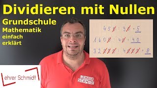 Dividieren mit Nullen  Mathematik  Lehrerschmidt [upl. by Jacobsen]