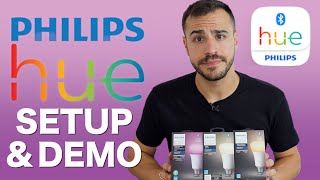 New Bluetooth Philips Hue Lights  Setup and Demo [upl. by Virg]