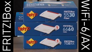 WiFi 6 Fritzboxen 5530 6660 u 7530 AX im Vergleich [upl. by Boyce814]