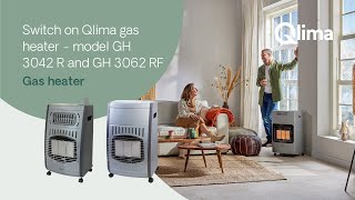 Switch on Qlima gas heater  model GH 3042 R and GH 3062 RF [upl. by Neri397]