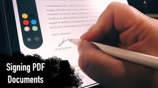 Signing PDF Documents with an iPad [upl. by Utas]