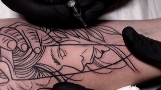 Sharp  Tattoo time lapse [upl. by Ilbert]