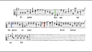 Josquin des Près  Agnus dei II Prolation canon [upl. by Lurette423]