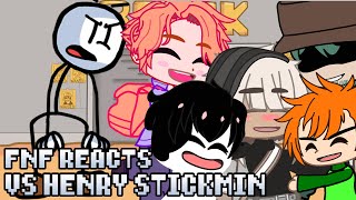 Friday Night Funkin reacts VS Henry Stickmin  xKochanx  FNF reacts [upl. by Nylessej245]