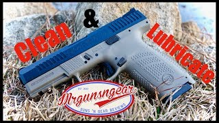 How To Clean amp Lubricate A CZ P10C Handgun 4K [upl. by Annuaerb]