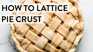 How to Lattice Pie Crust  Sallys Baking Recipes [upl. by Aitra307]