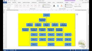 Insertar organigrama en Word 2013 [upl. by Asihtal]