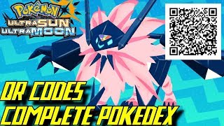 Pokémon Ultra Sun and Ultra Moon  Complete Pokédex ALL QR Codes amp Shinies [upl. by Odine857]