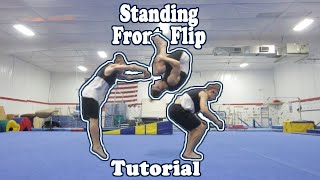 Standing Frontflip Tutorial [upl. by Lenoel]