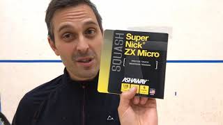 Ashaway SuperNick ZX Micro Strings Review [upl. by Tarttan299]