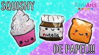 Haz SQUISHIES de PAPEL Super fáciles [upl. by Oeram]