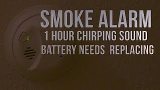 Smoke Alarm Battery Needs Replacing Low Battery 1 Hour Annoying Chirping Sound [upl. by Anihsat]