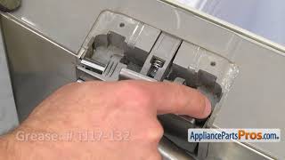 How To Samsung Freezer Door Handle Hinge Pin DA6600579A [upl. by Irakab]