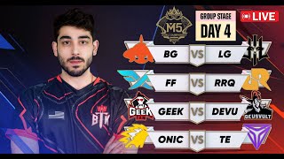 M5 DAY 4 WATCHPARTY  Mobile Legends [upl. by Keverian]