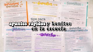 APUNTES RÁPIDOS Y BONITOS EN CLASE 🤠 [upl. by Malita]