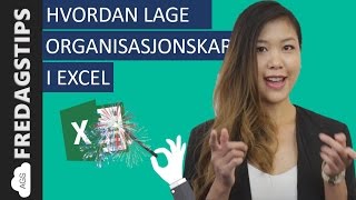 Hvordan lage organisasjonskart med Excel Word eller Powerpoint [upl. by Levey776]