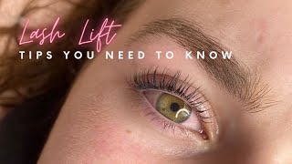 Lash lift tips amp tricks [upl. by Ardnasac258]