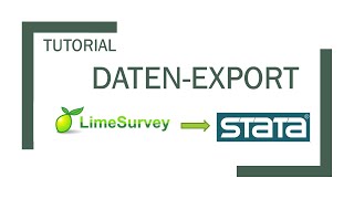 LimeSurvey Export von Umfrageergebnissen in Stata [upl. by Nerua530]