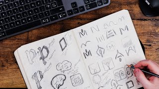 How To Sketch Logo Design Ideas Professionally 🚀 [upl. by Trebliw]