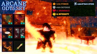 150 Power FIRE Conjurer Build  Arcane Odyssey [upl. by Elehcim]