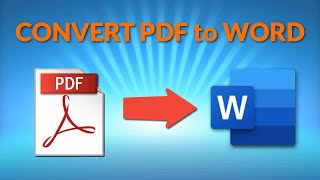 Convert PDF to Word Document [upl. by Marcoux253]