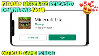 Minecraft Lite Official Game Released  Minecraft Lite  Vizag OP [upl. by Inafetse796]