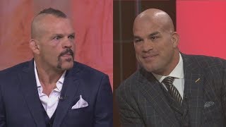 Chuck Liddell Tito Ortiz share fightin words and one nice thing about each other [upl. by Neelon903]