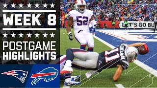 Patriots vs Bills  NFL Week 8 Game Highlights [upl. by Papageno]