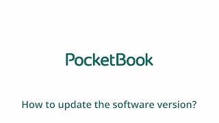 How to Update the software version PocketBook Official Channel [upl. by Zonnya]