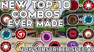 The NEW TOP 10 COMBOS In Shindo Life  Top 10 Combos In Order  Shindo Life Combos  40k Special [upl. by Rowney]