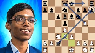 Praggnanandhaas Brilliant Tactic at Tata Steel [upl. by Graves357]