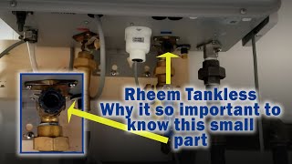 Rheem Tankless Water Filter Cleaning [upl. by Adamsen]