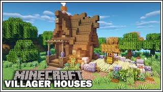 Minecraft Villager Houses  THE FARMER  Minecraft Tutorial [upl. by Draner413]