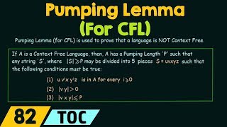 Pumping Lemma For Context Free Languages [upl. by Nivlad]