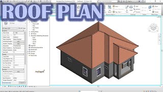 How To Create Simple Roof Plan In Revit [upl. by Artekal]