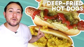 How To Make A New JerseyFamous DeepFried Hot Dog [upl. by Akiehsat642]