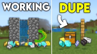 TOP 3 WORKING DUPLICATION GLITCHES IN 121 Minecraft Bedrock [upl. by Heddi]