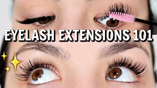 EYELASH EXTENSIONS 101  Everything You NEED To Know About Eyelash Extensions [upl. by Silvanus]