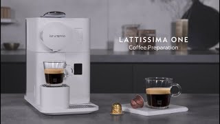 Nespresso Lattissima One  Black Coffee Preparation [upl. by Raseda]